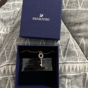 Rose Gold Evil Eye Swarovski Necklace